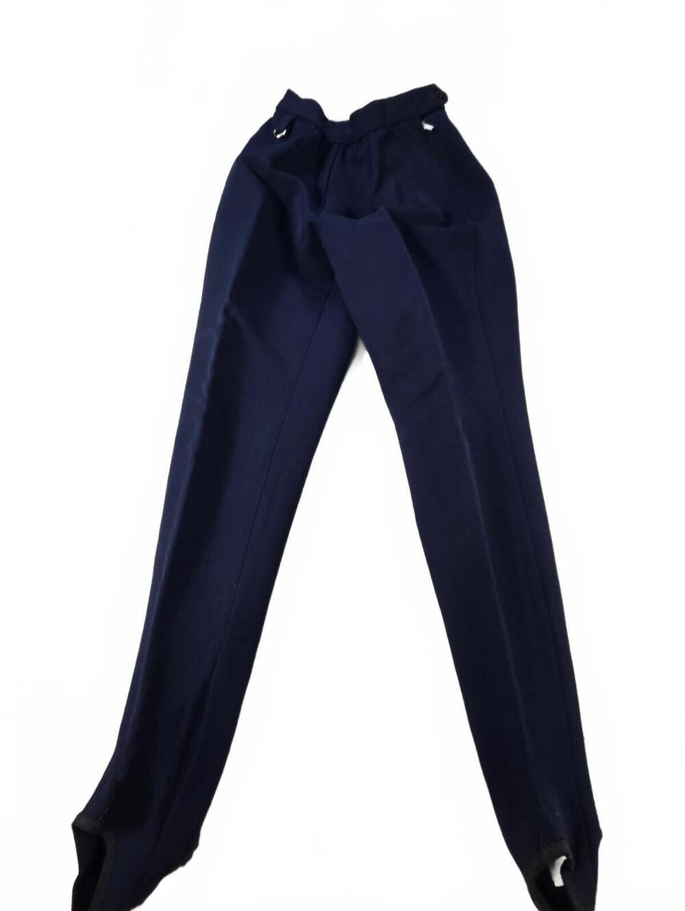 VTG 1960s United Garment Workers UGWA Union Made Stirrup Trousers Navy
